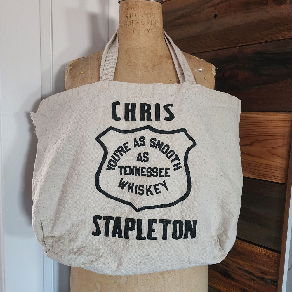 Chris Stapleton Canvas Tote Bag - Cream